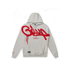 Geedup Handstyle G Hoodie 'Light Grey/ Red' (2025)