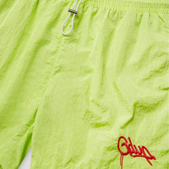 Geedup Handstyle Nylon Shorts 'Hyper Yellow' (2025)