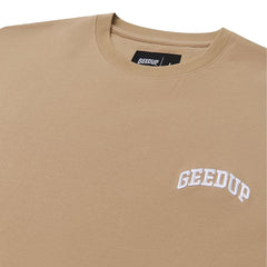 Geedup Micro Team Logo T-Shirt 'Tan' (2024)