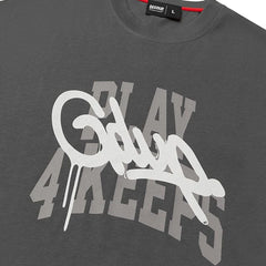 Geedup Play 4 Keeps T-Shirt 'Charcoal/ White' (2025)