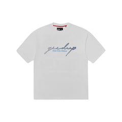 Geedup Proud To Be A Problem Nascar T-Shirt 'White/ Blue' (2024)