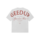 Geedup Sports & Rec. T-Shirt 'White/ Burgundy' (2025)