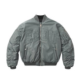 Geedup Team Logo/Handstyle Reversible Bomber 'Grey/ Black' (2025)