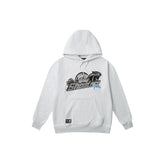 Geedup x Trapstar Sydney Shooters Hoodie 'White Marle/ Blue' (2025)