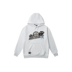 Geedup x Trapstar Sydney Shooters Hoodie 'White Marle/ Blue' (2025)