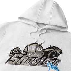 Geedup x Trapstar Sydney Shooters Hoodie 'White Marle/ Blue' (2025)