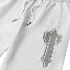 Geedup x Trapstar Team Logo x Irongate T Trackpant 'White Marle/ Grey' (2025)