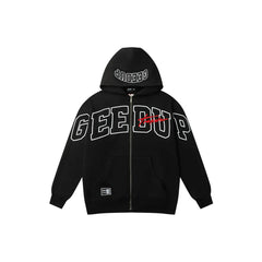 Geedup Team Logo x Trapstar Signature Jacket 'Black/ White/ Red' (2025)