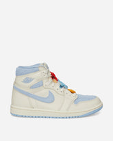 Women's 1 Retro High OG Sneakers Pale Ivory / Psychic Blue