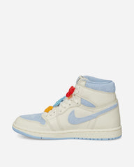 Women's 1 Retro High OG Sneakers Pale Ivory / Psychic Blue