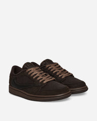 Travis Scott 1 Low Sneakers Velvet Brown / Dark Mocha