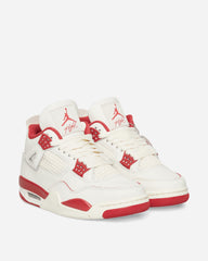 Women's 4 Sneakers Pale Ivory / Tough Red