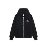 Stussy x Stone Washed Fleece Zip Hoodie 'Black' (2025)
