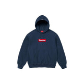 Supreme Box Logo Hooded Sweatshirt 'Navy' (2024)