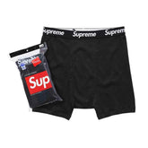 Supreme Hanes Boxer Briefs (4 Pack) 'Black'