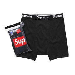 Supreme Hanes Boxer Briefs (4 Pack) 'Black'