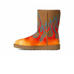 Classic Short Boot 'Jeremy Scott Flames Chestnut' (2025)