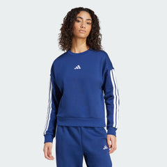 Women's Essentials 3-Stripes Fleece Sweatshirt