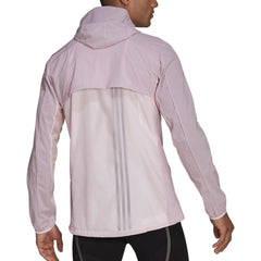 Adizero Marathon Mens Running Jacket - Pink