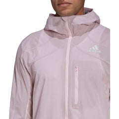 Adizero Marathon Mens Running Jacket - Pink