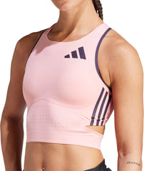 Adizero Promo Womens Running Crop Top - Pink