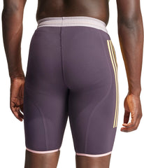 Adizero Promo Mens Short Running Tights - Purple
