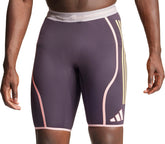 Adizero Promo Mens Short Running Tights - Purple