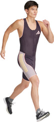 Adizero Promo Sleeveless Mens Running Suit - Purple