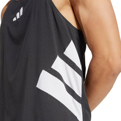 Adizero Road To Records Mens Running Vest - Black