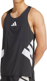 Adizero Road To Records Mens Running Vest - Black