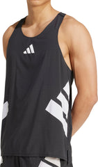 Adizero Road To Records Mens Running Vest - Black