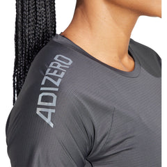 Adizero Short Sleeve Womens Running Top - Black