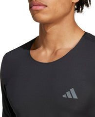 Adizero Short Sleeve Mens Running Top - Black