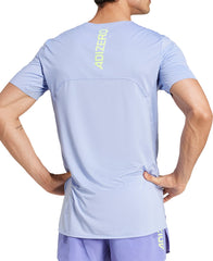 Adizero Short Sleeve Mens Running Top - Blue