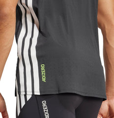 Adizero Short Sleeve Mens Running Top - Black