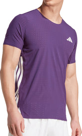 Adizero Short Sleeve Mens Running Top - Purple