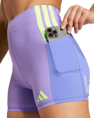 Adizero Womens Short Running Tights - Purple