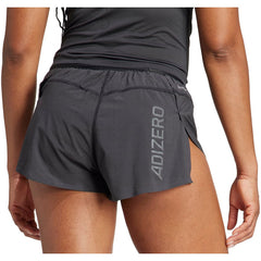 Adizero Womens Split Running Shorts - Black