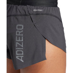 Adizero Womens Split Running Shorts - Black