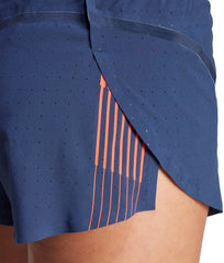 Adizero Team GB Womens Split Running Shorts - Blue