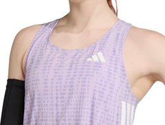 Adizero Womens Running Vest Tank Top - Purple