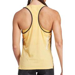 Adizero Womens Running Vest Tank Top - Yellow