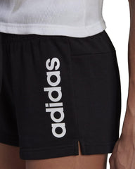 Essentials Slim Logo Womens Training Shorts - Black