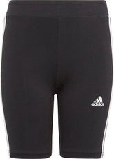 Essentials 3 Stripes Junior Short Tights - Black