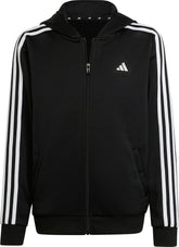 Essentials AeroReady 3 Stripes Junior Training Track Jacket - Black