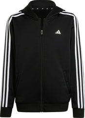 Essentials AeroReady 3 Stripes Junior Training Track Jacket - Black