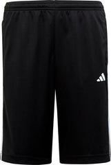 Essentials 3 Stripes Junior Training Shorts - Black