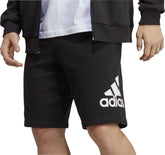 Essentials Big Logo French Terry Mens Training Shorts - Black