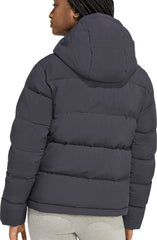 Helionic ClimaWarm Hooded Womens Down Jacket - Black