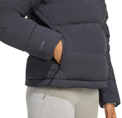 Helionic ClimaWarm Hooded Womens Down Jacket - Black
